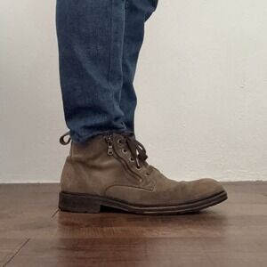 John Varvatos Star USA Waverly Welted Zipper Chukka Boots Sz 11 M Brown Suede